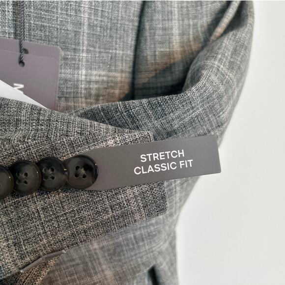 NWT Michael Kors Classic-Fit Windowpane Sage Green Sport Coat Blazer, Men's 38R - Picture 5 of 11